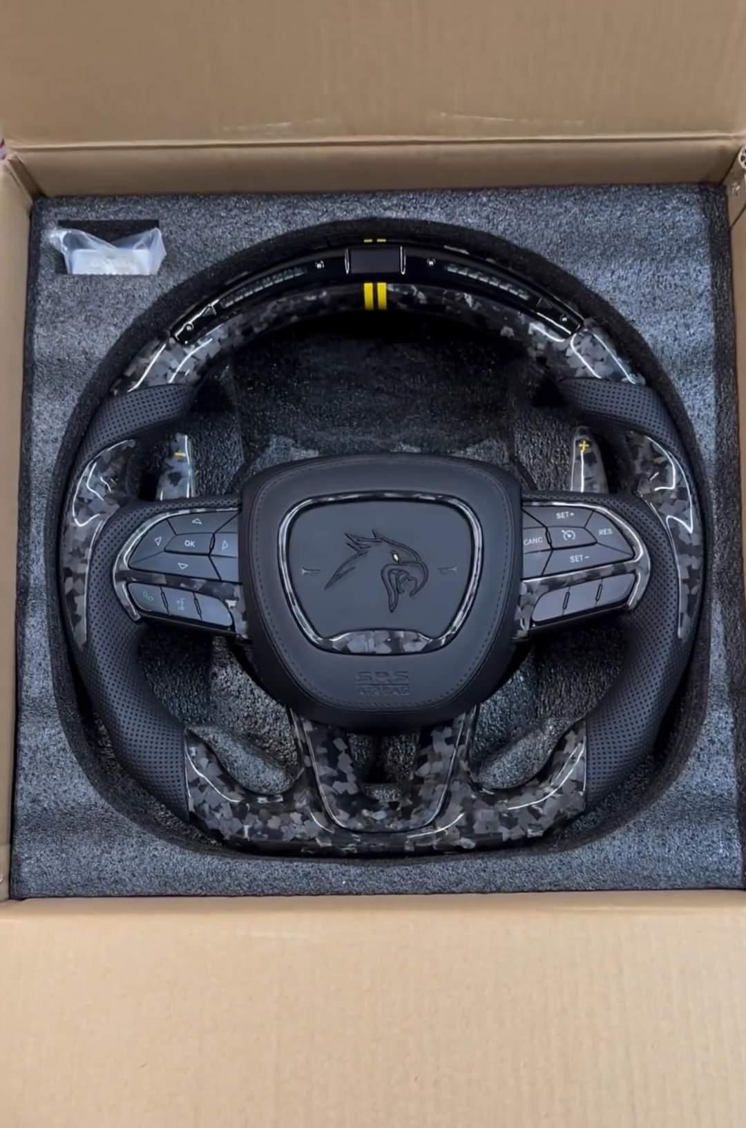 2005-2024+ MOPAR Chrysler 300/C/SRT Custom Carbon Fiber Steering Wheel with options